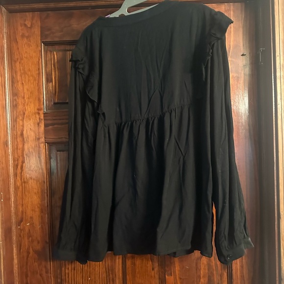 JODIFL Black Blouse with Multicolor Embroidery - Picture 4 of 5